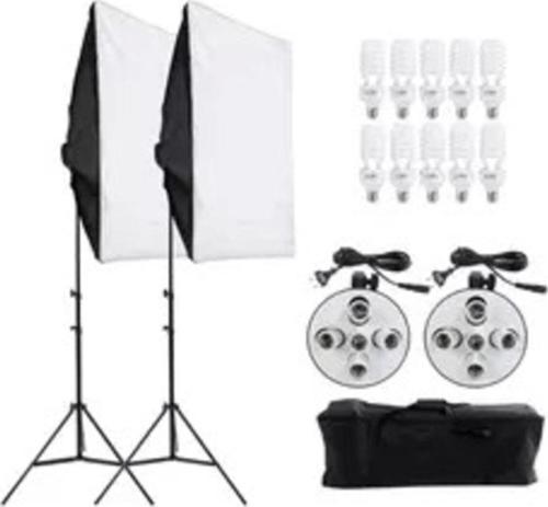 Youtube Kit 50X70 5 Duylu Softbox Sürekli Işık 200Cm 2 Li Set