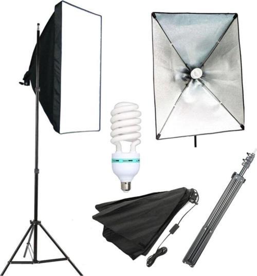 Youtube Softbox Sabit Işık 50X70Cm Lambalı