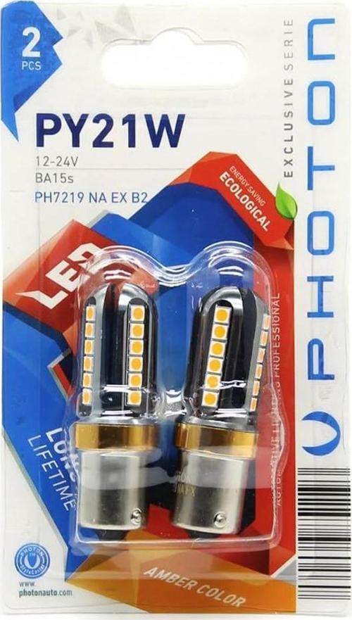 P21W 12V AMBER EXCLUSIVE CANBUS LED(2Lİ BLİSTER) PH7219 NA EX B2