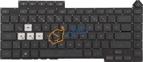Asus G513I, G513R, G513Q Notebook Klavyesi - Siyah - TR - RGB ışıklı / KL1035