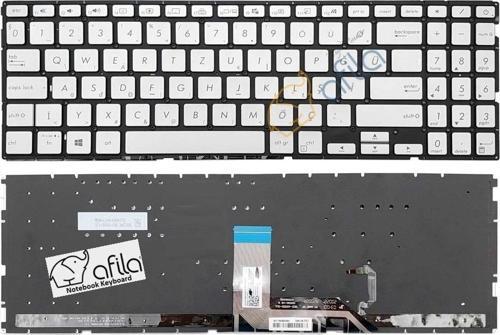 Asus X532F X532FA X532FL X532E Notebook Klavyesi, Laptop Tuş Takımı (Silver, Gri TR) KL0610V4S