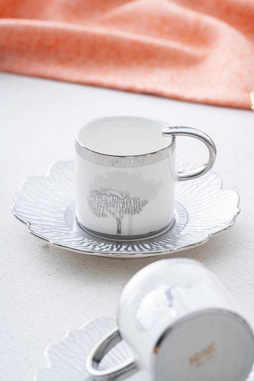 Hadeon Silver 6 Kişilik Kahve Fincanı Takımı HXF-06800