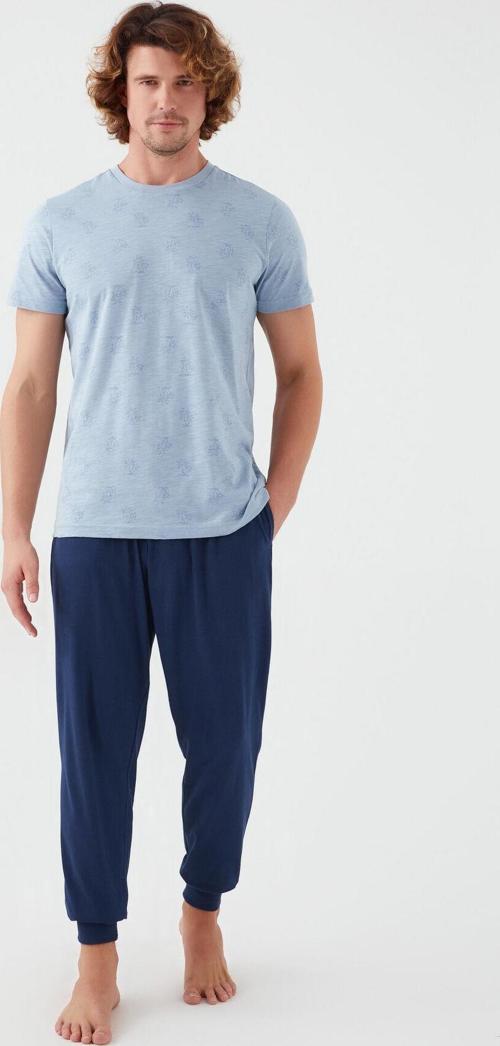 2504 Palm Tree Erkek Kısa Kol Pijama Takım