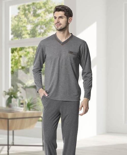 6121 Erkek V Yaka Pijama Takımı