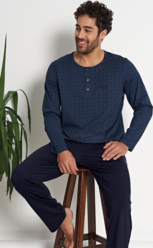 Pijadore 1686 Erkek Uzun Kollu Pijama Takım