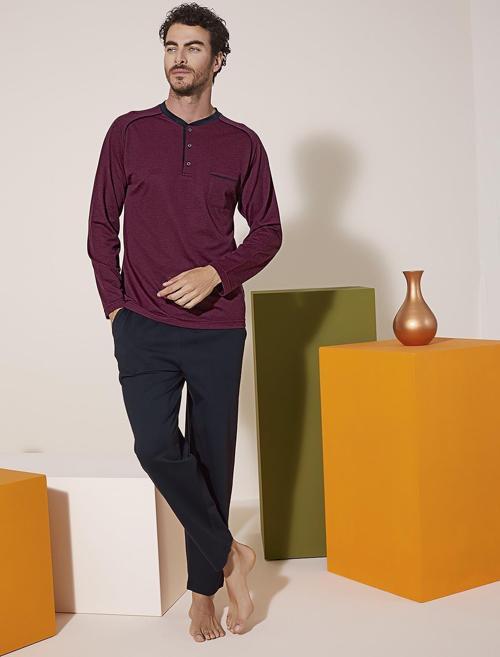 9204 Midi Yaka Reglan Pijama Takım