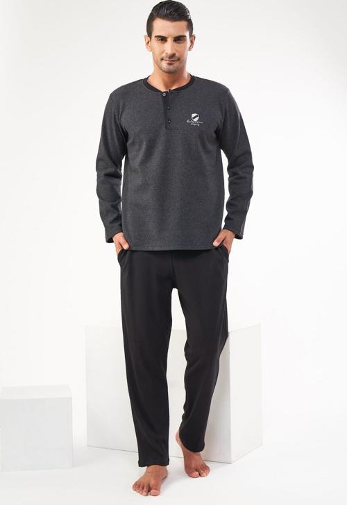 Pjs 22609 Erkek Uzun Kol Pijama Takımı