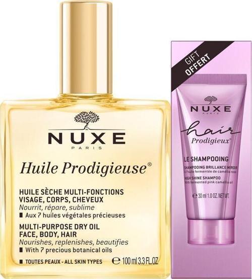 Huile Prodigieuse SET Hair Prodigieux High Shine Şampuan 30 ml HEDİYE