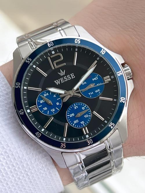 Çelik Kordon İç Fonksiyonları Aktif 5 Atm Suya Dayanıklı Erkek Kol Saati EW.208806-LL