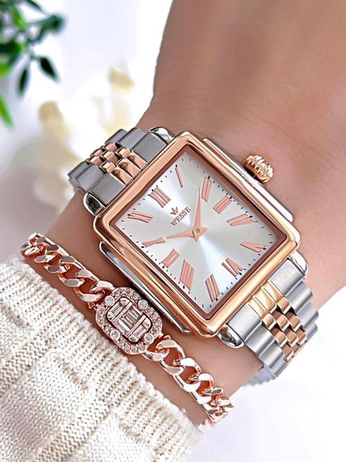 Çelik Kordon Takvimli Kadran 3 Atm Suya Dayanıklı Kadın Kol Saati+Bileklik BW.113404.Y3