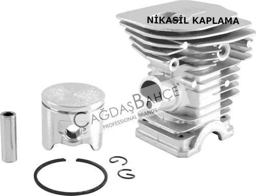 345 / Jonsered 2145 Nikasil Silindir Piston Seti 42 Mm