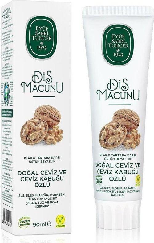 Doğal Ceviz Ve Ceviz Kabuğu Özlü Diş Macunu 90 ml 2 Adet