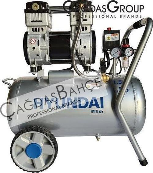 HYUNDAI HM2550S 50 LİTRE SESSİZ VE YAĞSIZ HAVA KOMPRESÖRÜ