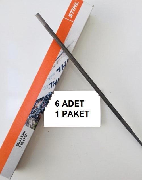 5/32 Motorlu Testere Eğesi 4.0 mm 6 Adet - İnce Eğe