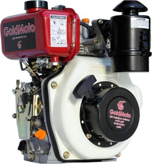 GM170F-G2 Dizel Motor 5 Hp İpli Krank Mili Konik Kısa