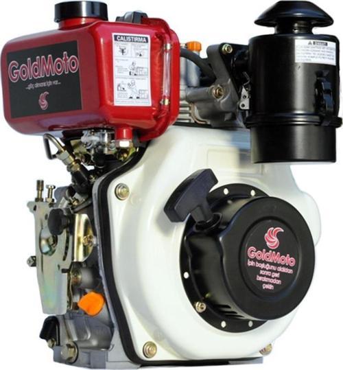 GM170F-G5 Dizel Motor 5 Hp İpli Krank Mili Konik Kısa