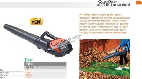 BVİ60 Akülü Şarjlı Üfleme Makinesi 40V