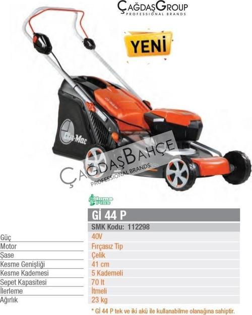 Gİ44P Akülü Şarjlı Çim Biçme Makinesi 40W 41 cm