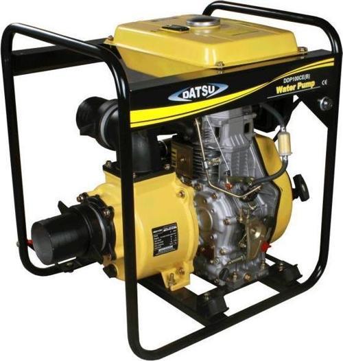 DDP100CE-B Dizel Marşlı Su Motoru Su Pompası 11 Hp 4 Inch Büyük Depolu
