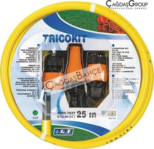 GF 7027 Bahçe Sulama Hortumu Kiti 25 Metre Hortum