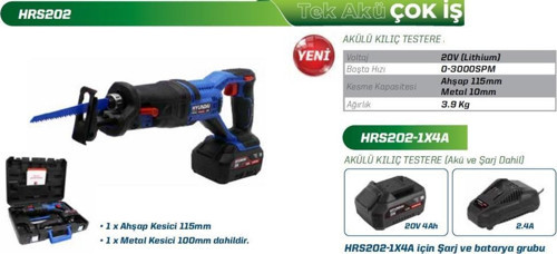Hyundaı HRS202 Akülü Tilki Kuyruğu Akü ve Şarj Aleti Dahildir