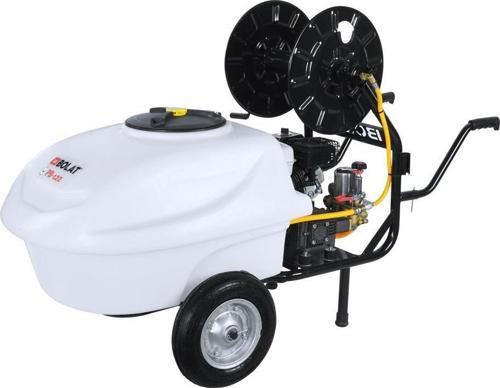 PE122 ELEKTİRİKLİ ARABALI 100L AKUBLE İLAÇLAMA MAKİNESİ