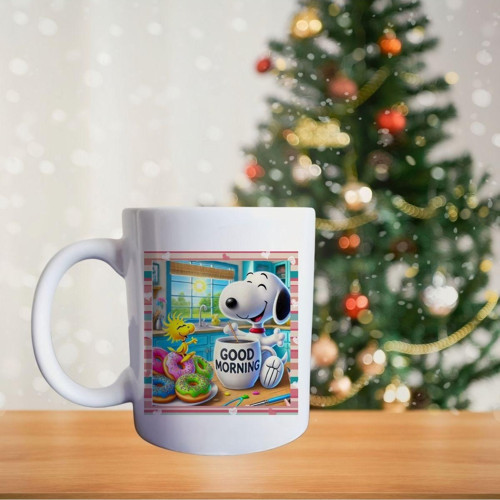 Snoopy Temalı Porselen Kupa
