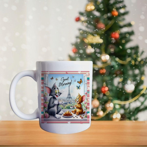 Tom Ve Jerry Temalı Porselen Kupa
