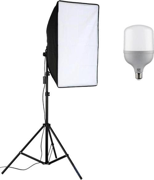 Video Softbox Sabit Işık Seti Sürekli Işık 50x70 LED Işık