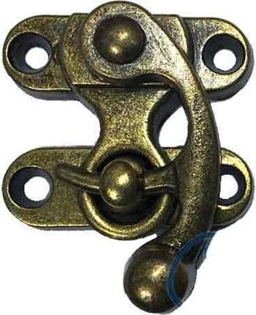 Kancalı Yay Gözü, Ahşap Kutu Klipsi - Küçük, Antik, 100 Adet TdrTR