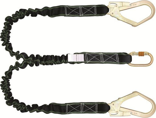 Karam Kİ371 Çift Kol Lanyard Elastik Halatlı Karabinalı Büyük Kancalı TdrTR
