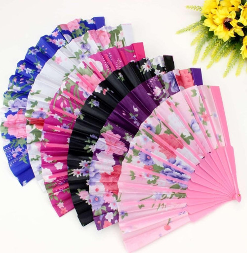 Plastik Kumaş Yelpaze 12 li Karışık 038 TdrTR