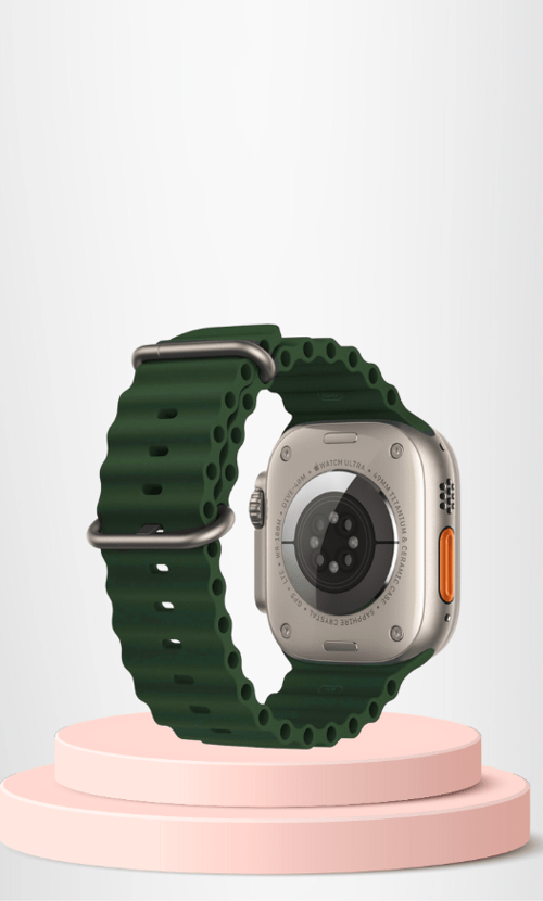 Watch Ile Uyumlu 42-44-45-49mm Silikon Kordon YEŞİL TdrTR