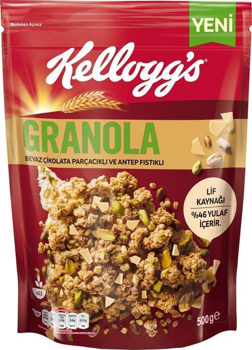 Granola Beyaz Çikolatalı ve Antep Fıstıklı 500 Gr