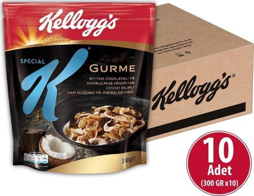 Special K Bitter Çikolatalı&Hindistan Cevizi Dilimli 300 gr x 10 Adet, %46 Yulaf Içerir, Lif