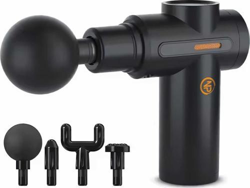 NMJ17 4 Masaj Başlıklı 6 Seviyeli 3800RPM Titreşimli Type-C Şarjlı Taşınabilir Profesyonel Mini Masaj Tabancası