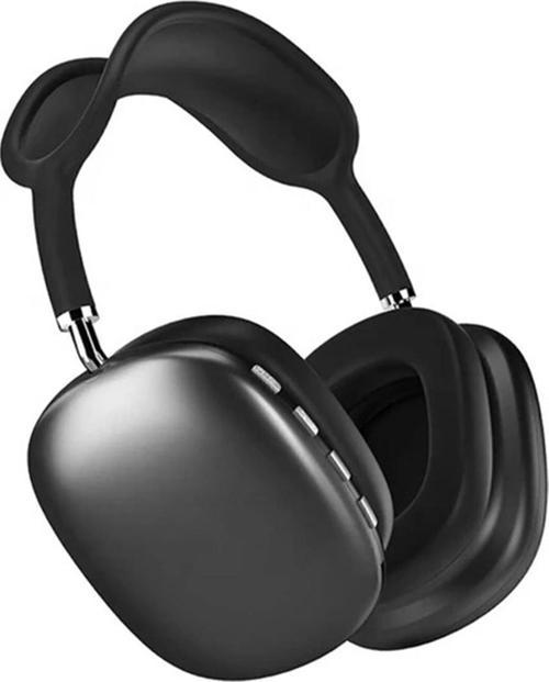 Siyah P9 Lite Bluetooth 5.3 Kulak Üstü Kulaklık - 10 Saat Müzik, Micro SD & Type-C Şarj