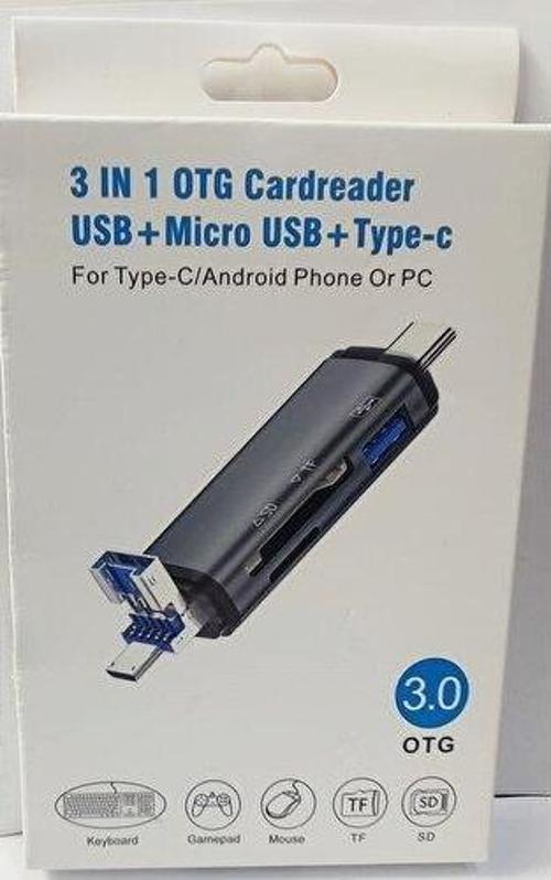 Usb-Type C-Micro Usb Microsd-Sd Kart Okuyucu Usb 3.0 Çoklayıcı