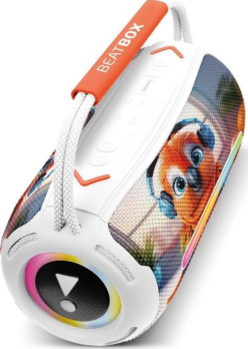 Beatbox Animals Papağan Led Işıklı Ses Bombası Usb Sd Aux Bluetooth Hoparlör 20W