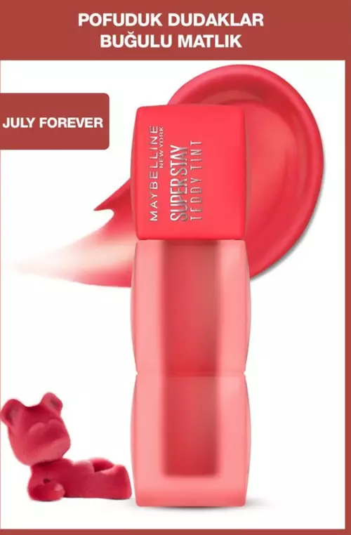 Super Stay Teddy Tint Uzun Süre Kalıcı Likit Mat Tint 35 July Forever