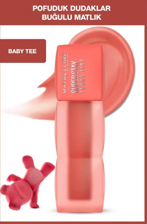 Super Stay Teddy Tint Uzun Süre Kalıcı Likit Mat Tint 25 Baby Tee