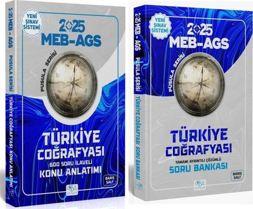 CBA Yayınları 2025 MEB AGS Türkiye Coğrafyası Konu ve Soru Bankası Seti 2 Kitap
