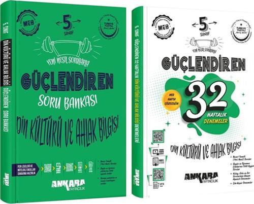 Ankara Yayıncılık 5. Sınıf Din Kültürü ve Ahlak Bilgisi Güçlendiren Soru Bankası ve 32 Haftalık Deneme Seti 2 Kitap