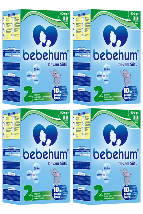 2 No Devam Sütü 6-9 Ay 800 gr x 4 Adet