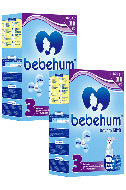 3 Numara Devam Sütü 9-12 Ay 800 gr x 2 Adet