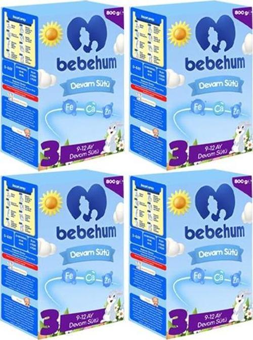 3 No Devam Sütü 9-12 Ay 800 gr x 4 Adet
