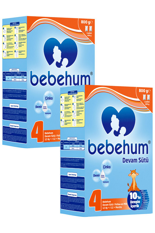 4 No Devam Sütü 12 Ay+ 800 gr x 2 Adet