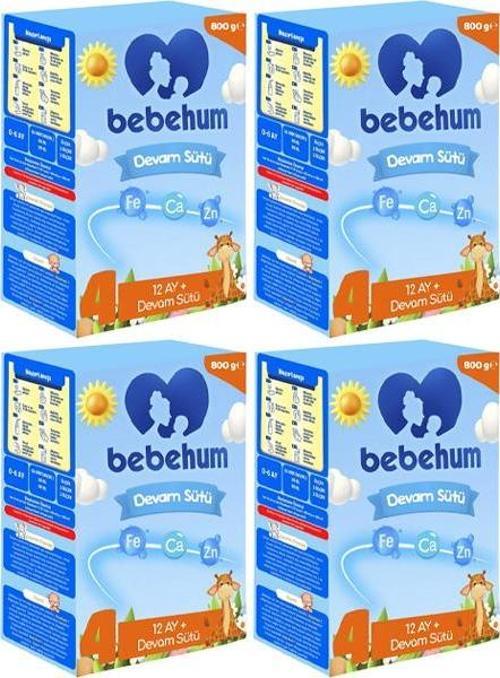 4 No Devam Sütü 12 Ay+ 800 gr x 4 Adet