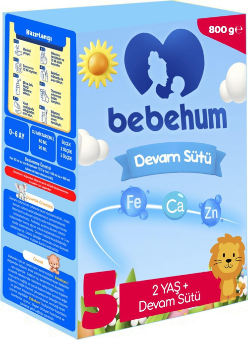 5 No Devam Sütü 800 gr 2 Yaş+