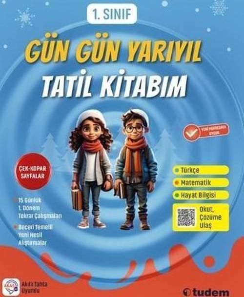 1. Sınıf Gün Gün Yarıyıl Tatil Kitabım